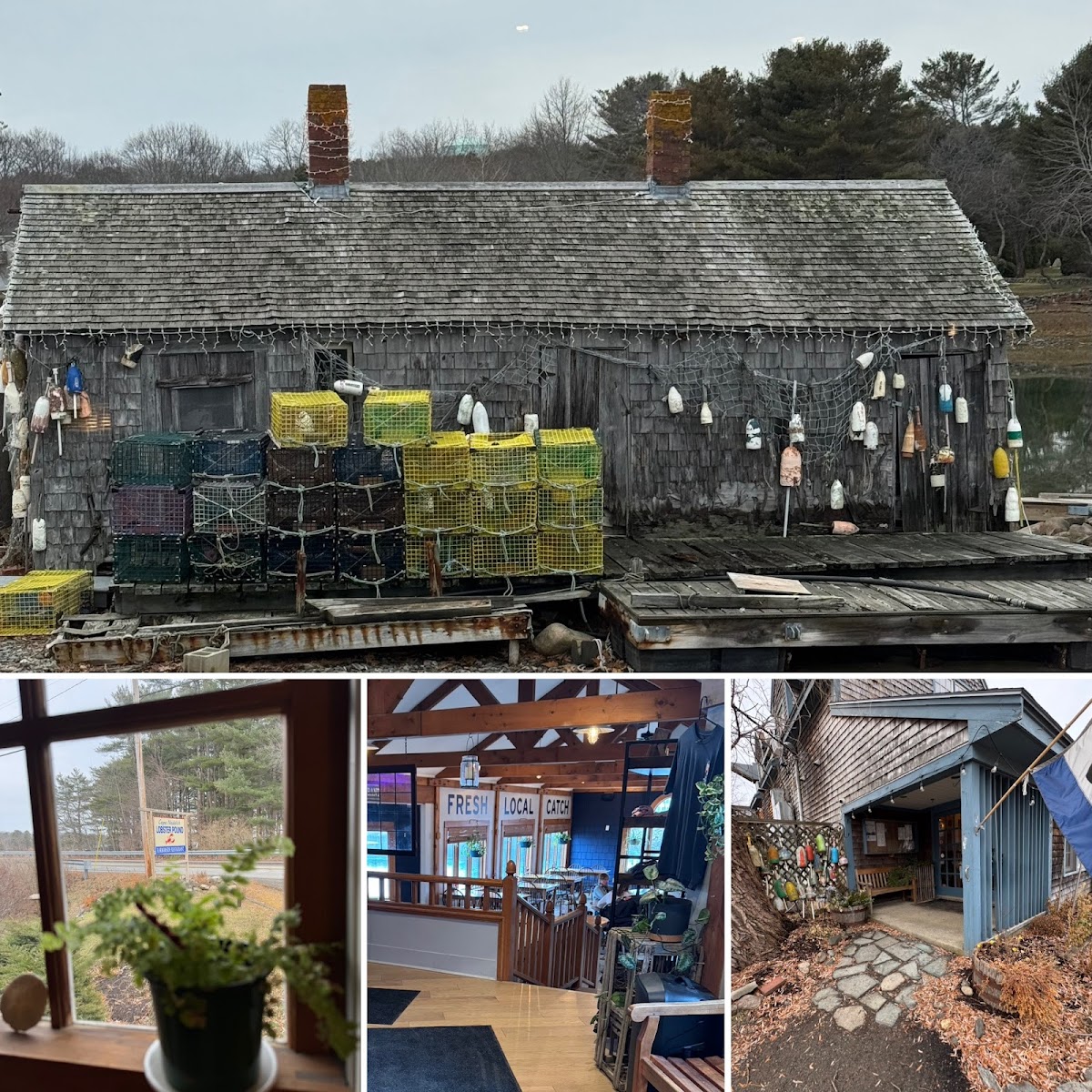 Waterfront dining atmosphere